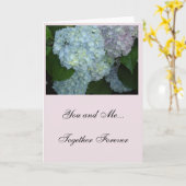 Hydrangea Jubiläum Karte (Gelbe Blume)