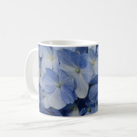 Hydrangea Kaffeetasse (Vorderseite Links)