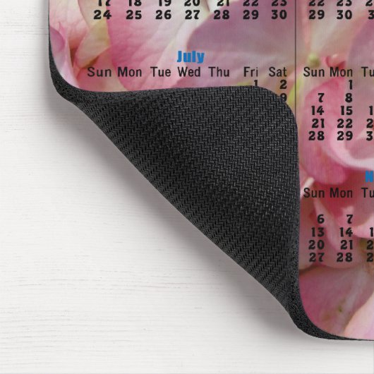 Hydrangea-Kalender Mousepad (Ecke)