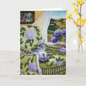 Hydrangea Karte (Gelbe Blume)