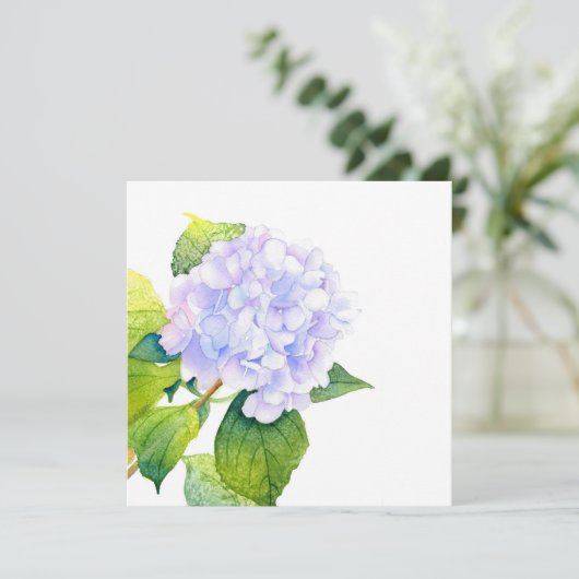 Hydrangea Karte (Stehend Vorderseite)