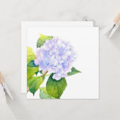 Hydrangea Karte (Vorderseite/Rückseite Beispiel)
