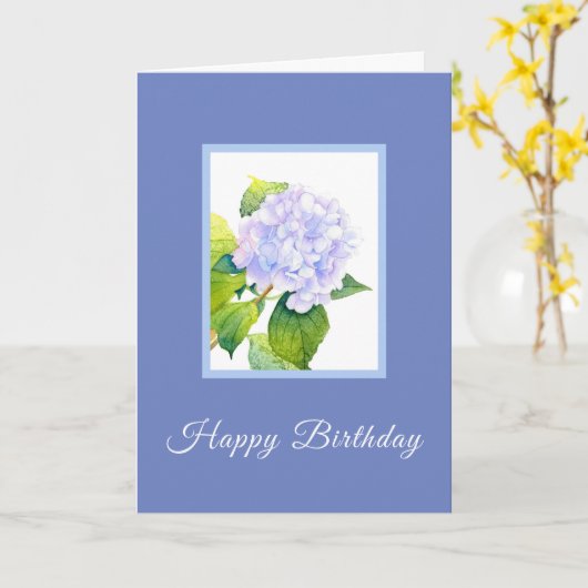 Hydrangea Karte (Gelbe Blume)