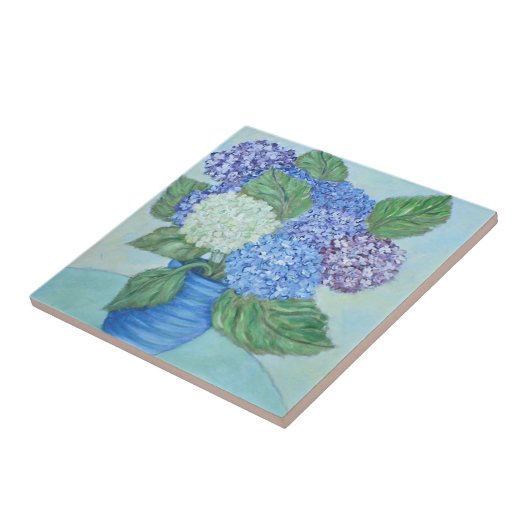 Hydrangea Keramik Tile Fliese (Seite)