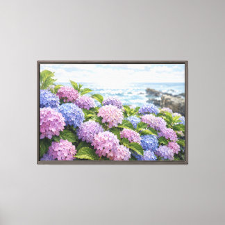 Hydrangea-Küste Leinwanddruck