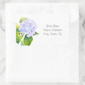 Hydrangea Labels Rechteckiger Aufkleber (Tasche)