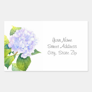 Hydrangea Labels Rechteckiger Aufkleber