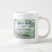 Hydrangea Lavendel im Garten Jumbo-Tasse (Rechts)