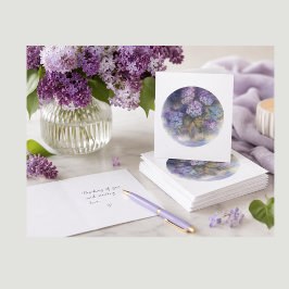 Hydrangea-Leerkarte | Elegante Blumen-Notiz Karte