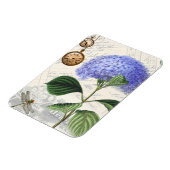 Hydrangea Libellen Collage Flexibler Magnet (Linke Seite)