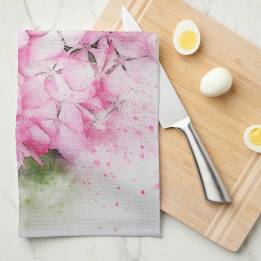 Hydrangea-Liebhaber Geschirrtuch (Viertel Falte)