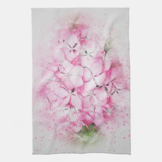 Hydrangea-Liebhaber Geschirrtuch (Vertikal)