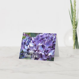 Hydrangea Lila Blume Dankeskarte
