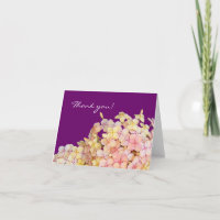 Hydrangea Lila Dankeschön Card