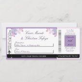 Hydrangea-lila Einladung (Vorderseite)