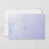 Hydrangea Lila Floral Wedding RSVP Karte (Rückseite)