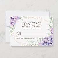 Hydrangea Lilac Floral Geometric Memorial