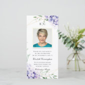 Hydrangea Lilac-Gedenkstätte Dankeskarte (Stehend Vorderseite)