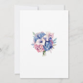 Hydrangea | Lilies Floral | BRAUTPARTY Einladung (Rückseite)