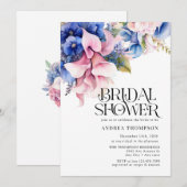 Hydrangea | Lilies Floral | BRAUTPARTY Einladung (Vorne/Hinten)