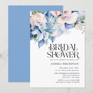 Hydrangea Lilies Floral BRAUTPARTY Einladung