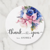 Hydrangea | Lilies Floral Geschenkanhänger (Vorderseite)