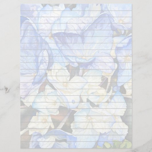 Hydrangea Lined Stationary (Vorderseite)