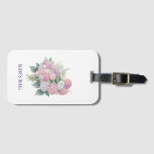 Hydrangea Luggage Tag, personalized Gepäckanhänger (Vorderseite (Horizontal))