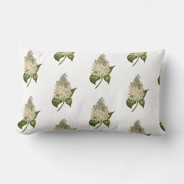 Hydrangea Lumbar Pillow Lendenkissen (Vorderseite)