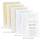 Hydrangea Luminous Ecru 2 Formal Classic Wedding Einladung