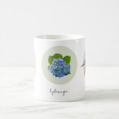 Hydrangea, Lupine und Dogwood-Blume Kaffeetasse (Mittel)