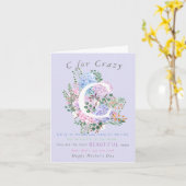 Hydrangea lustiger Muttertagskarte-Spaß Karte (Gelbe Blume)