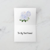 Hydrangea Macrophylla-Blume Karte (Innenseite)