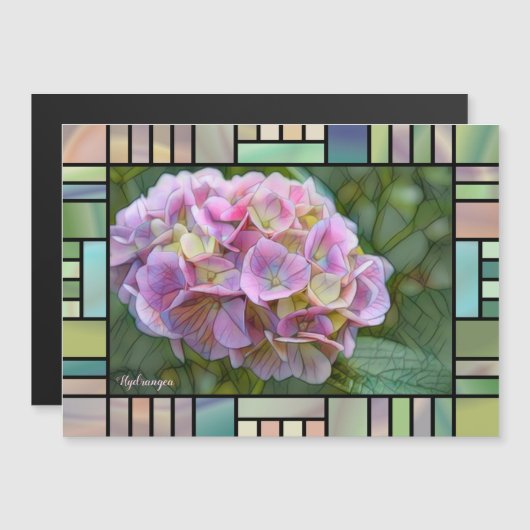 Hydrangea [Magnet Card] Magnetkarte (Vorne/Hinten)