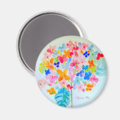 Hydrangea-Magnet von Ariella & Lily Designs Magnet (Vorderseite/Rückseite)