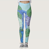 Hydrangea Malerei Leggings (Vorderseite)