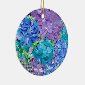 Hydrangea-Mania-Schmuckstück Keramik Ornament (Rechts)