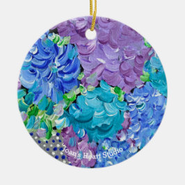 Hydrangea-Mania-Schmuckstück Keramik Ornament