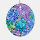 Hydrangea-Mania-Schmuckstück Keramik Ornament (Links)