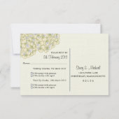 Hydrangea & Mason Jar Wedding RSVP (Rückseite)