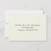 Hydrangea & Mason Jar Wedding RSVP (Rückseite)