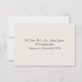 Hydrangea & Mason Jar Wedding RSVP Karte (Rückseite)