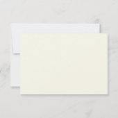 Hydrangea & Mason Jar Wedding RSVP Karte (Rückseite)