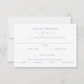 HYDRANGEA Meal Choice Wedding RSVP Card Einladung (Vorderseite)