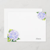 Hydrangea Mitteilungskarte (Vorne/Hinten)