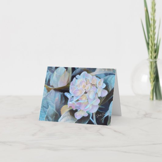 Hydrangea-Mitteilungskarten Dankeskarte (Vorderseite)