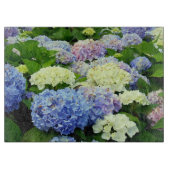 Hydrangea Mix-15x11 GLASSCHNITTSTELLE Schneidebrett (Vorderseite)