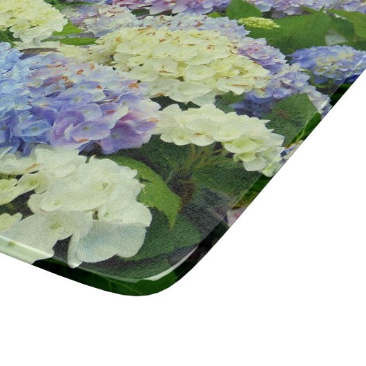 Hydrangea Mix-6x7 GLASSCHNITTSTELLE Schneidebrett (Ecke)