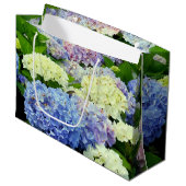 Hydrangea Mix-GIFT BAG L Große Geschenktüte (Vorderseite Schrägansicht)