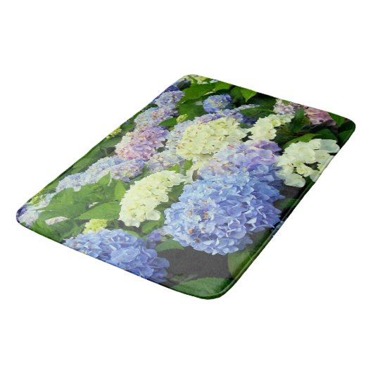 Hydrangea Mix-Large Bath Mat Badematte (Schrägansicht)